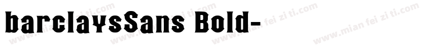 barclaysSans Bold字体转换